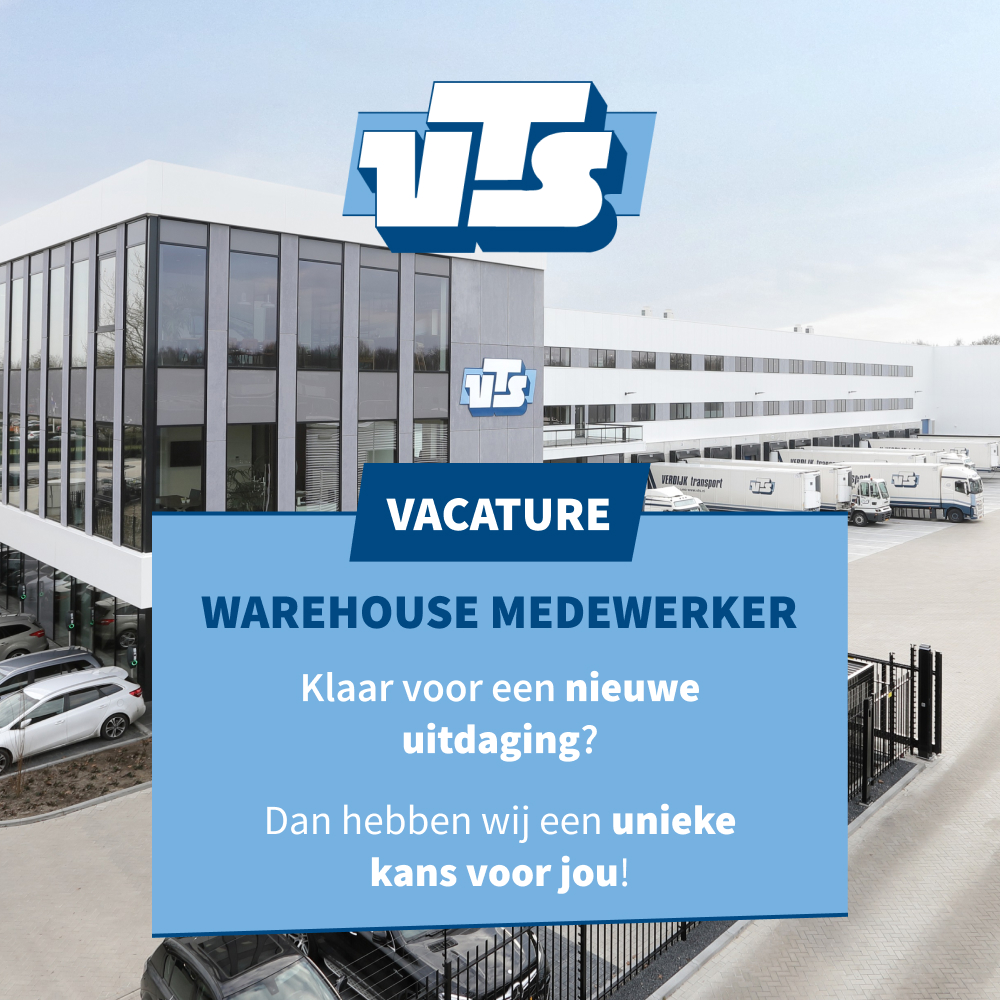 Vacature design VTS Warehouse Medewerker